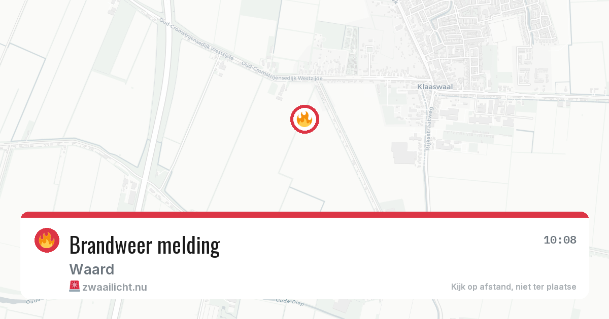 Brandweer melding — 4 jun 2026