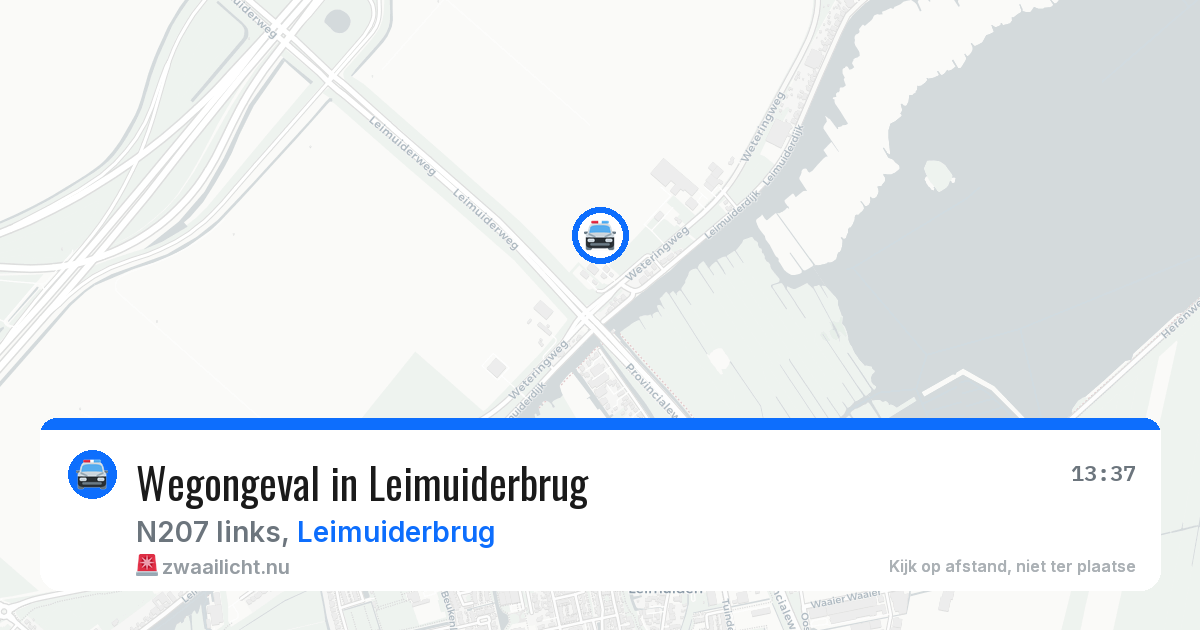 Wegongeval in Leimuiderbrug — 17 jul 2026