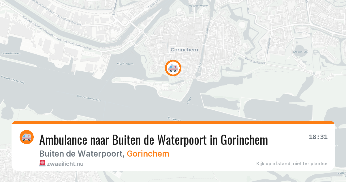 Ambulance naar Buiten de Waterpoort in Gorinchem — 14 jul 2026