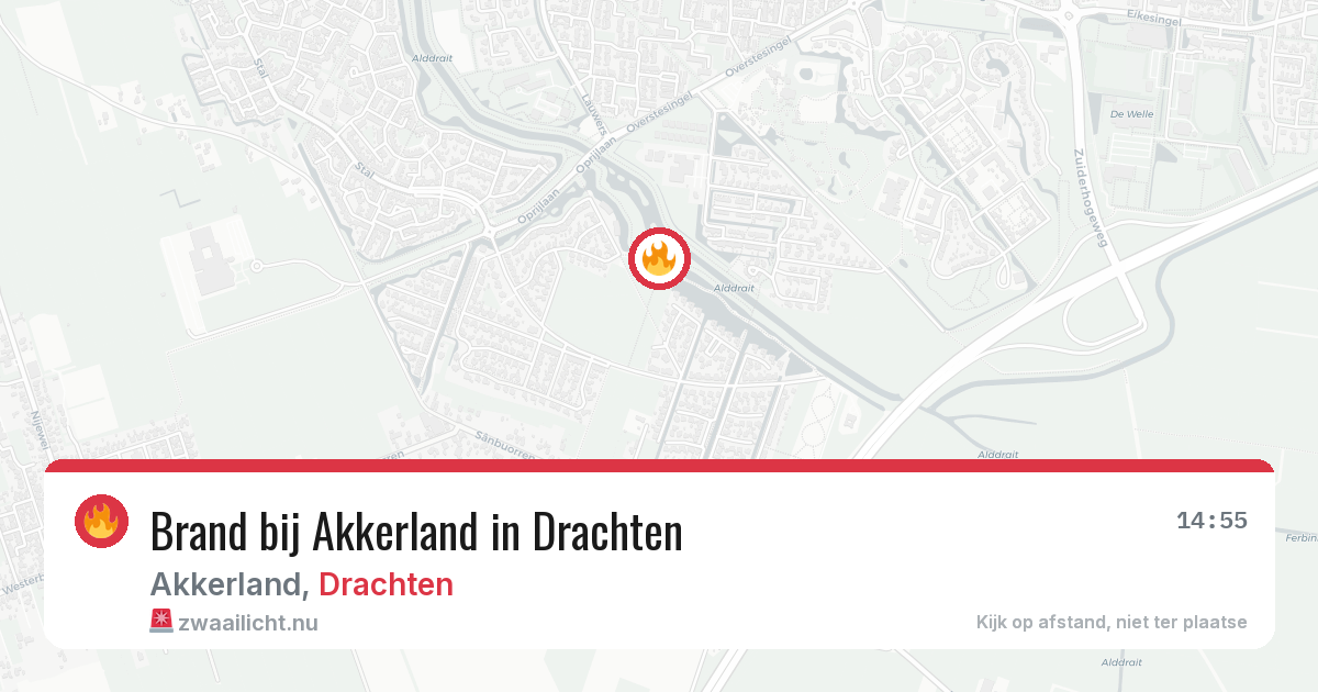 Brand bij Akkerland in Drachten — 28 mrt 2026