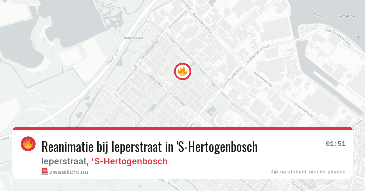 Reanimatie bij Ieperstraat in 'S-Hertogenbosch — 9 mei 2026