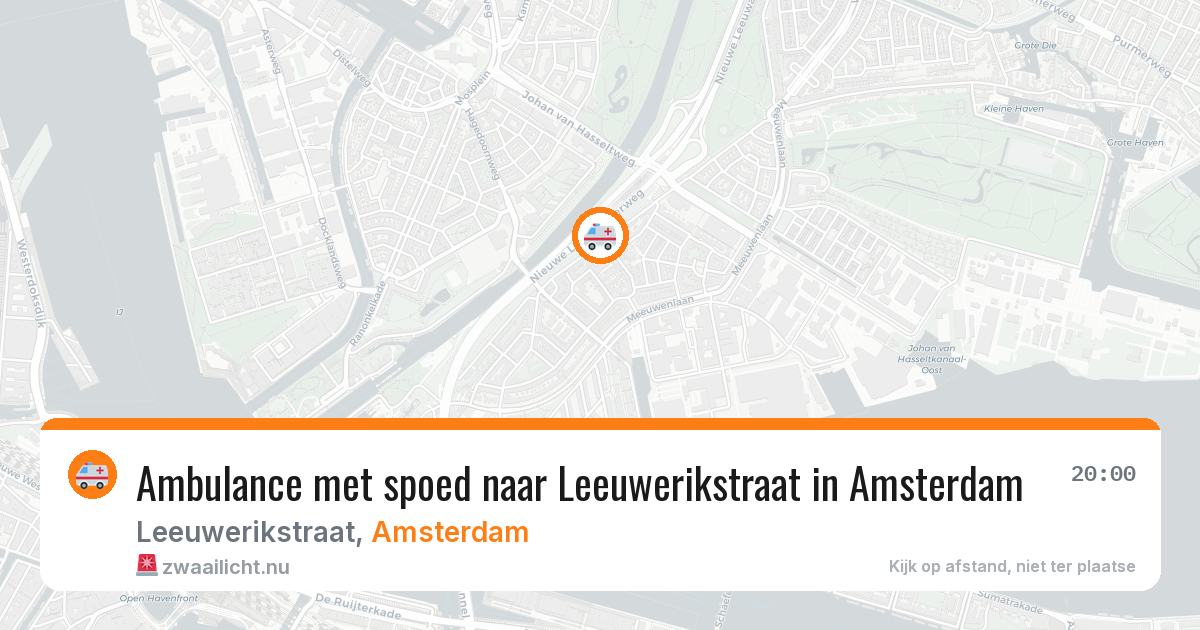 Ambulance met spoed naar Leeuwerikstraat in Amsterdam — 3 jul 2026