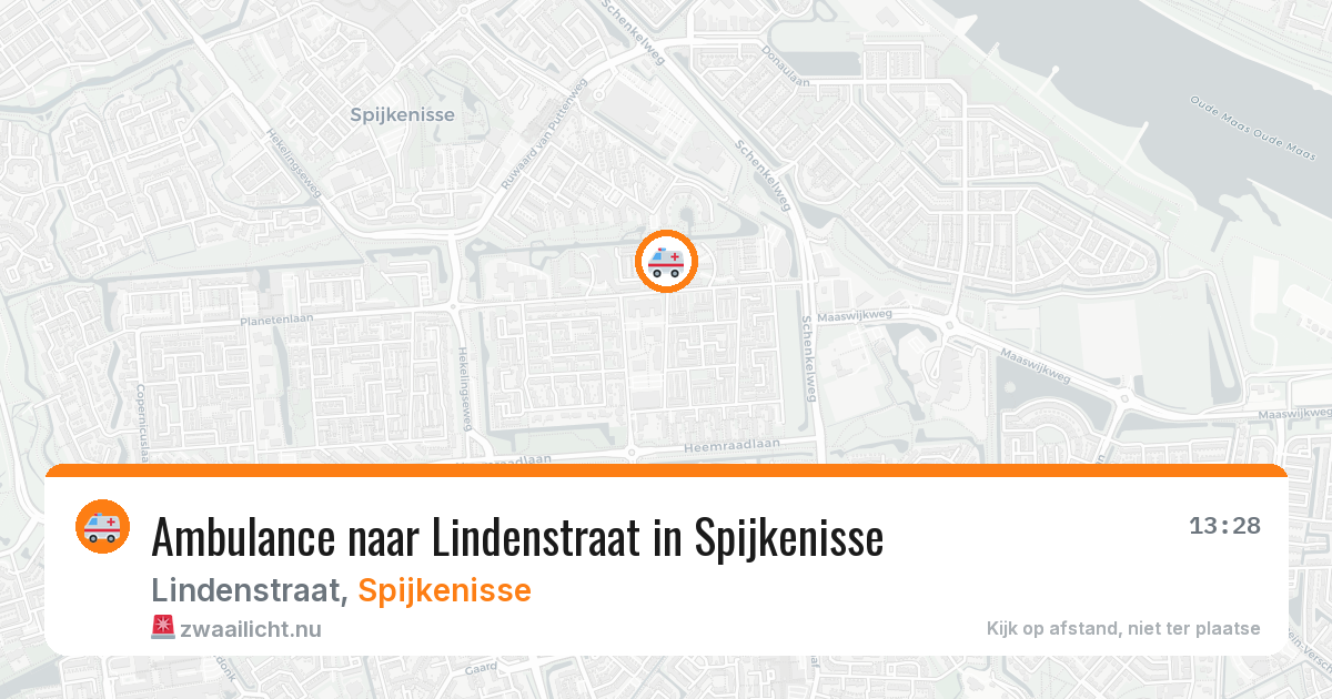 Ambulance naar Lindenstraat in Spijkenisse — 15 jul 2026