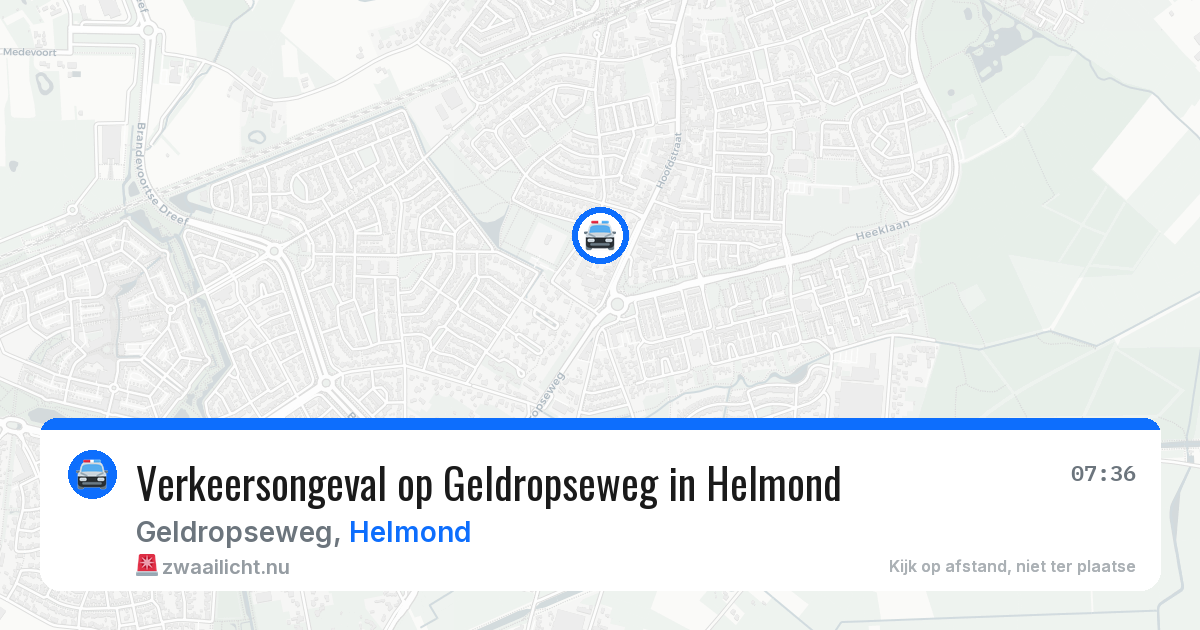 Verkeersongeval op Geldropseweg in Helmond — 22 jul 2026