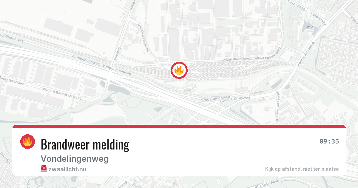 Brandweer melding — 27 mei 2026