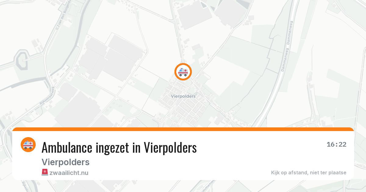 Ambulance ingezet in Vierpolders — 4 jun 2026