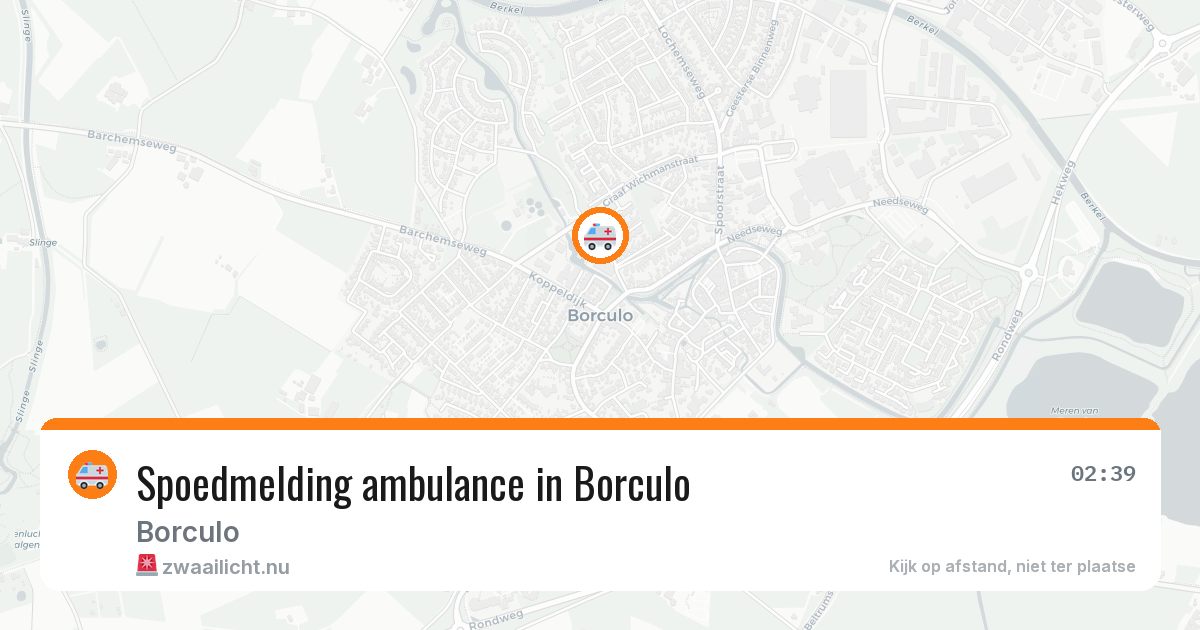 Spoedmelding ambulance in Borculo — 18 jul 2026