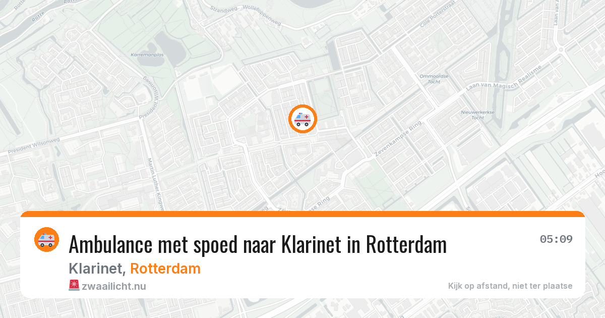 Ambulance met spoed naar Klarinet in Rotterdam — 23 jul 2026
