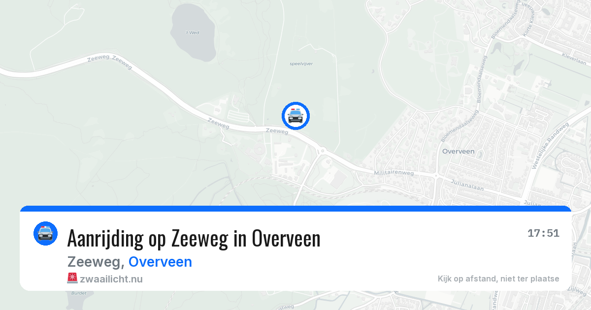 Aanrijding op Zeeweg in Overveen — 12 jul 2026