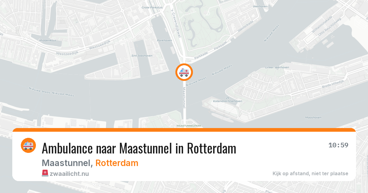 Ambulance naar Maastunnel in Rotterdam — 17 jul 2026