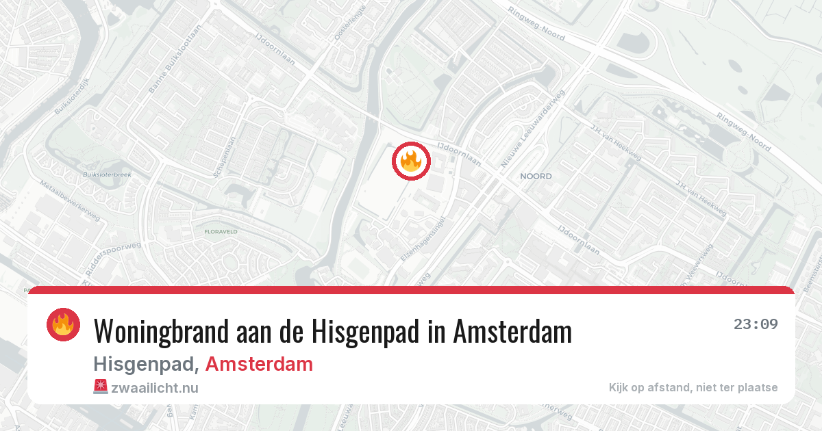 Woningbrand aan de Hisgenpad in Amsterdam — 24 jul 2026