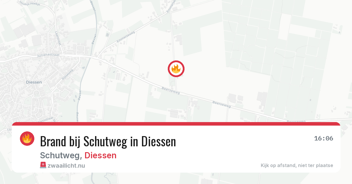 Brand bij Schutweg in Diessen — 27 mrt 2026