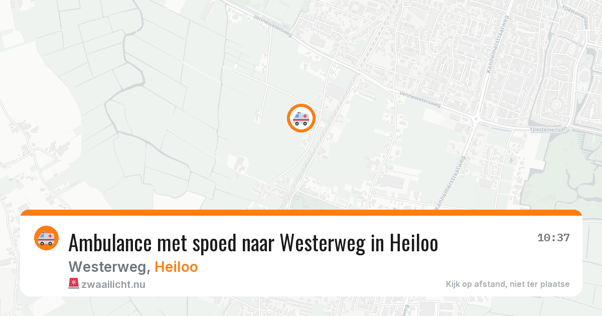 Ambulance met spoed naar Westerweg in Heiloo — 19 mei 2026