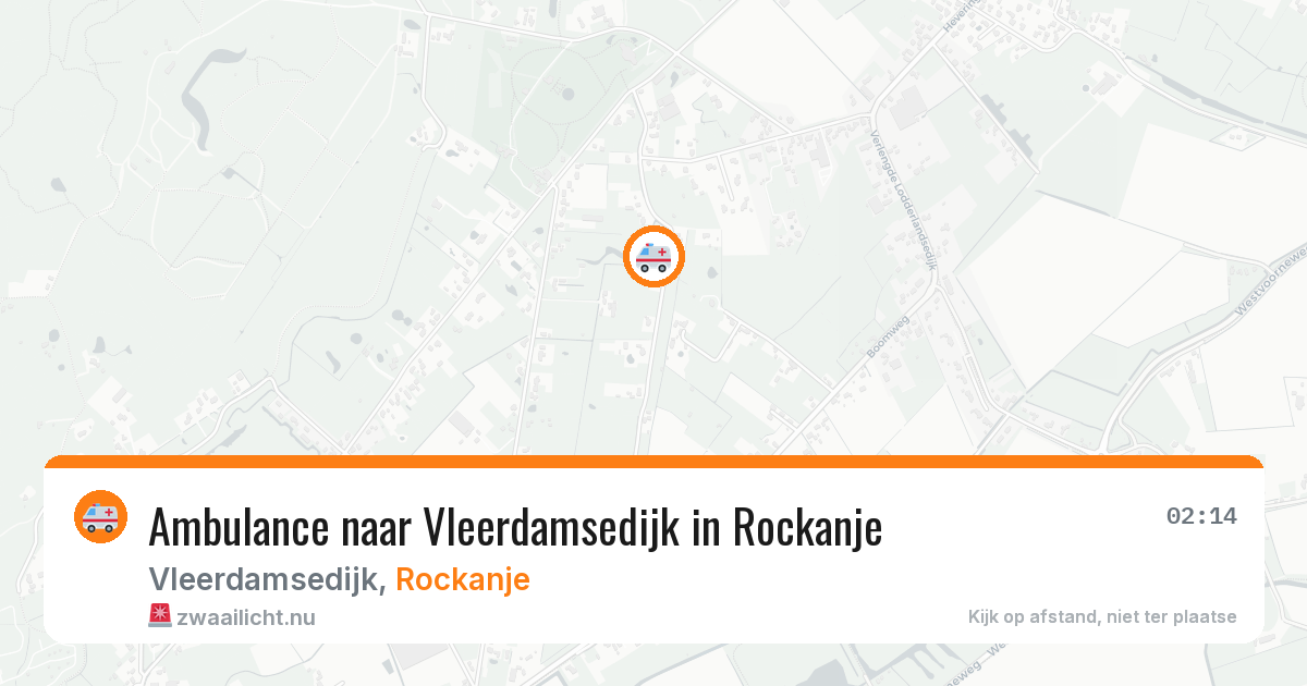 Ambulance naar Vleerdamsedijk in Rockanje — 29 mei 2026