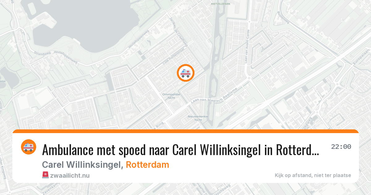 Ambulance met spoed naar Carel Willinksingel in Rotterdam — 16 jul 2026
