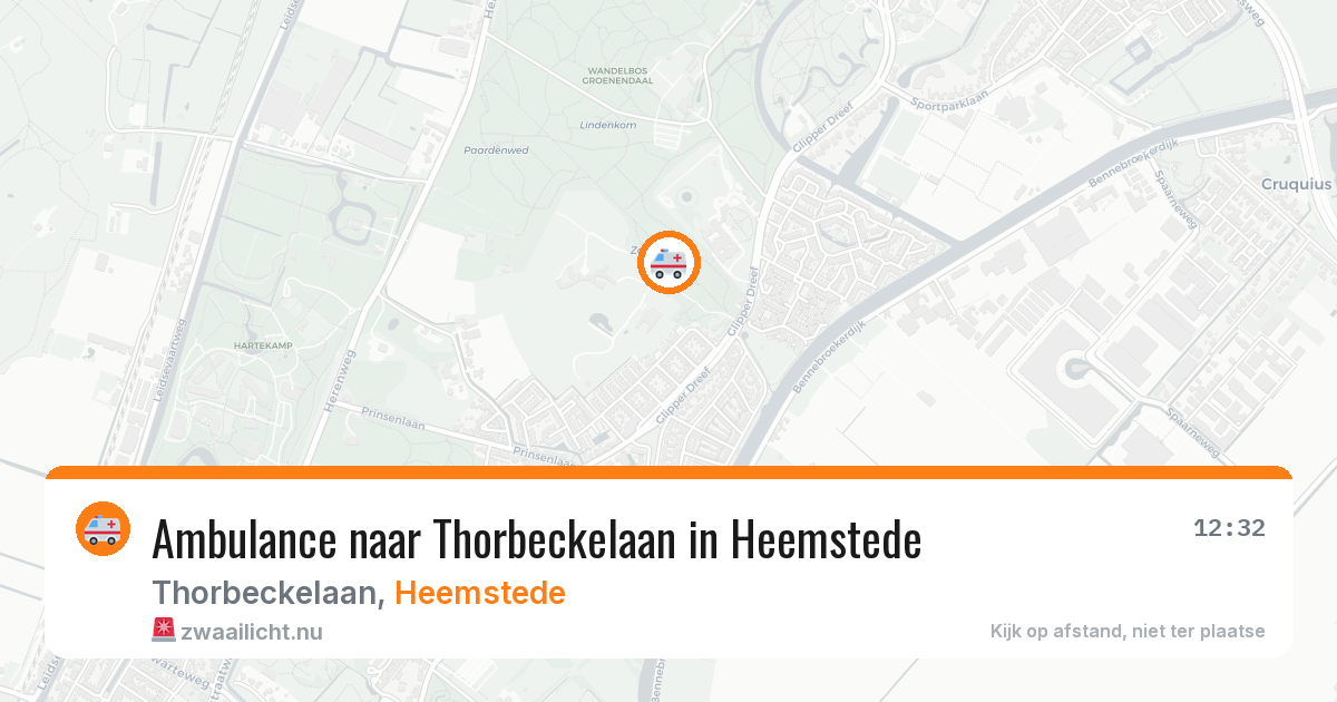 Ambulance naar Thorbeckelaan in Heemstede — 28 mrt 2026