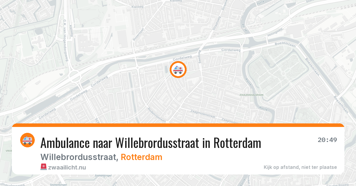 Ambulance naar Willebrordusstraat in Rotterdam — 18 jul 2026