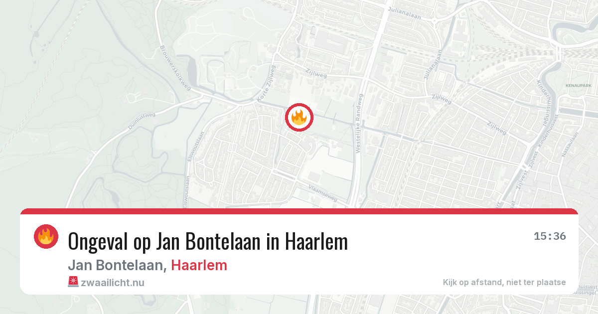 Ongeval op Jan Bontelaan in Haarlem — 11 mei 2026