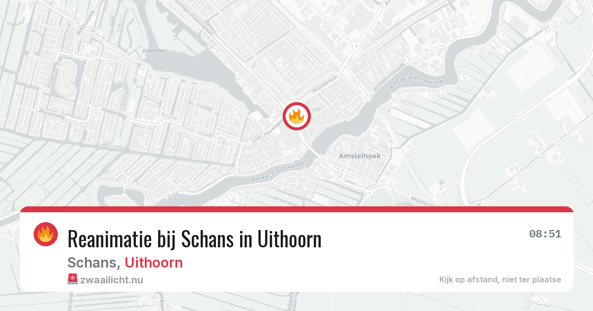 Reanimatie bij Schans in Uithoorn — 14 jul 2026