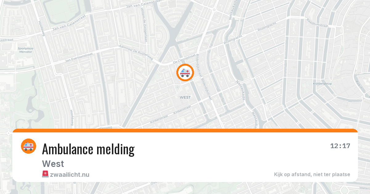 Ambulance melding — 17 jul 2026