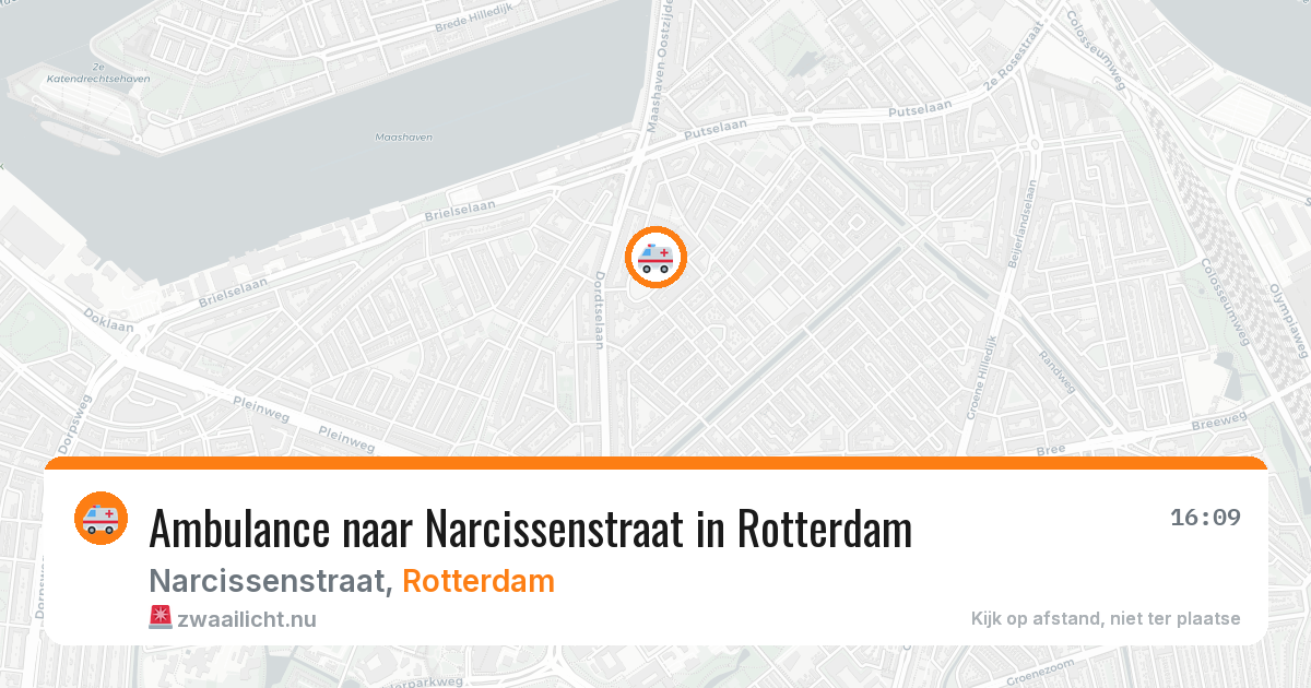 Ambulance naar Narcissenstraat in Rotterdam — 23 jul 2026