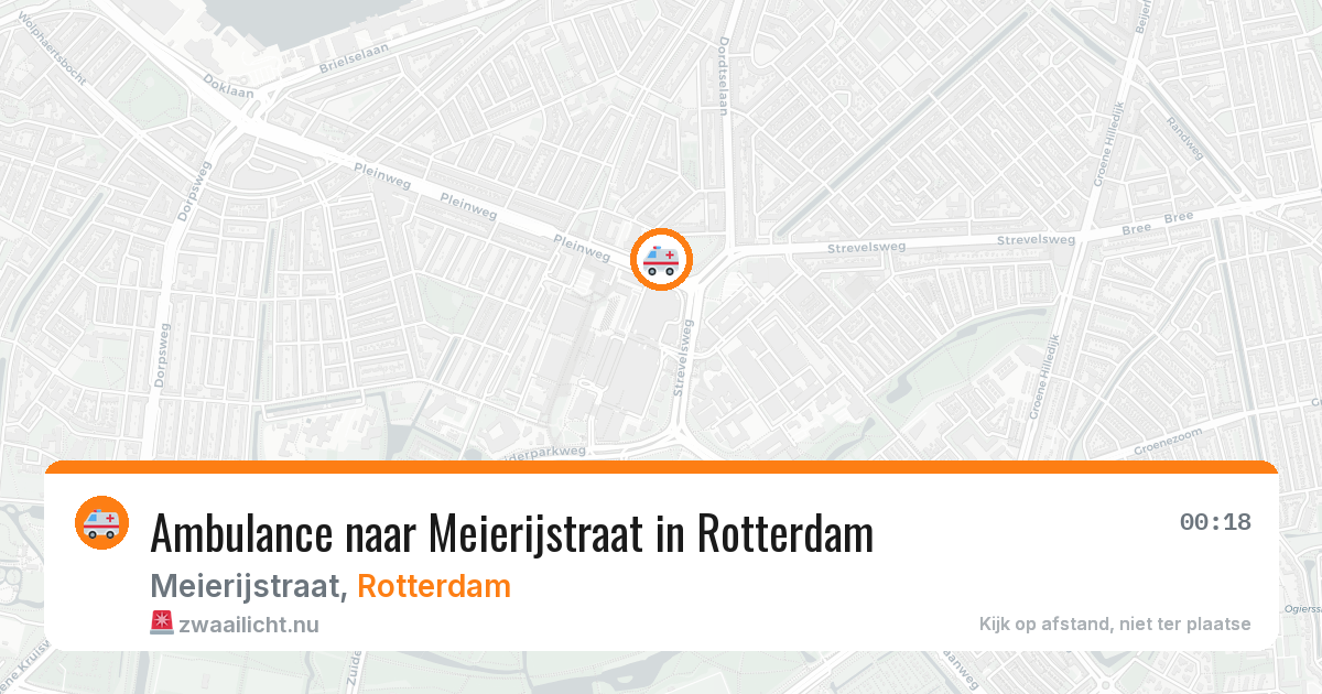 Ambulance naar Meierijstraat in Rotterdam — 10 mei 2026