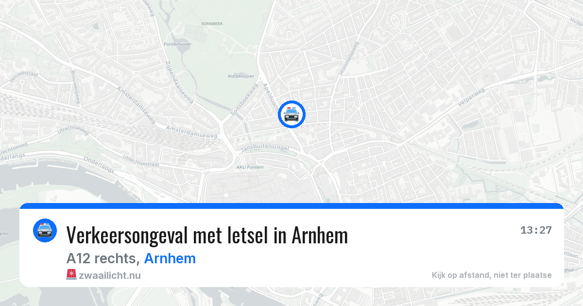 Verkeersongeval met letsel in Arnhem — 20 mei 2026