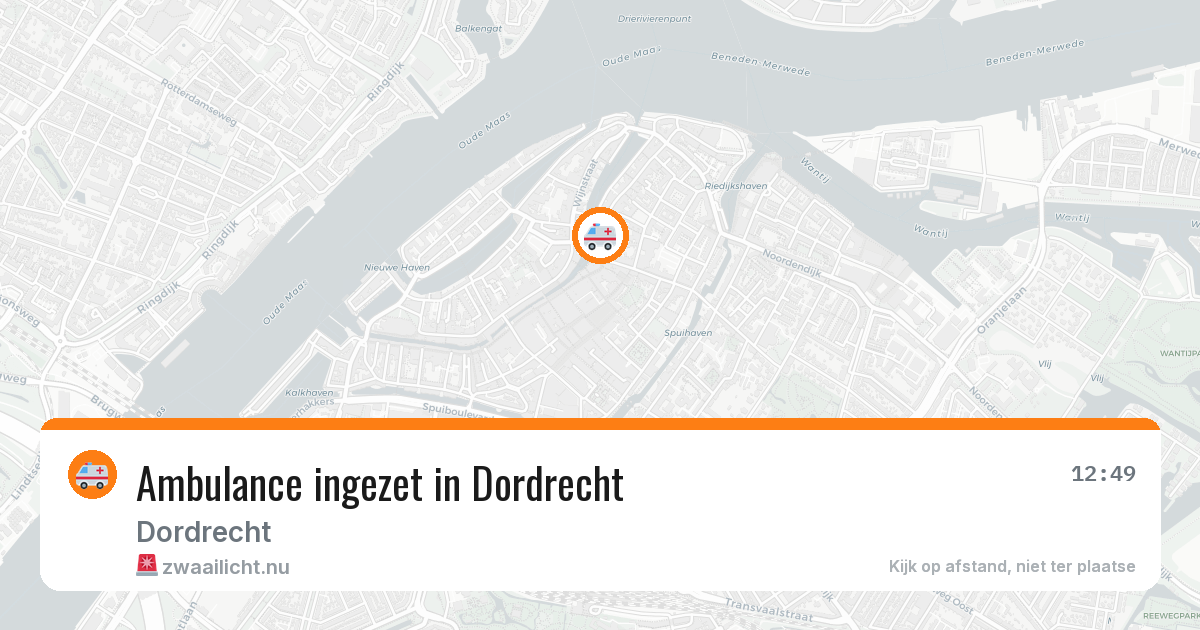 Ambulance ingezet in Dordrecht — 12 jul 2026