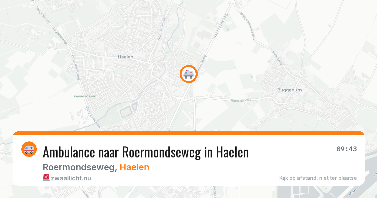 Ambulance naar Roermondseweg in Haelen — 14 jul 2026