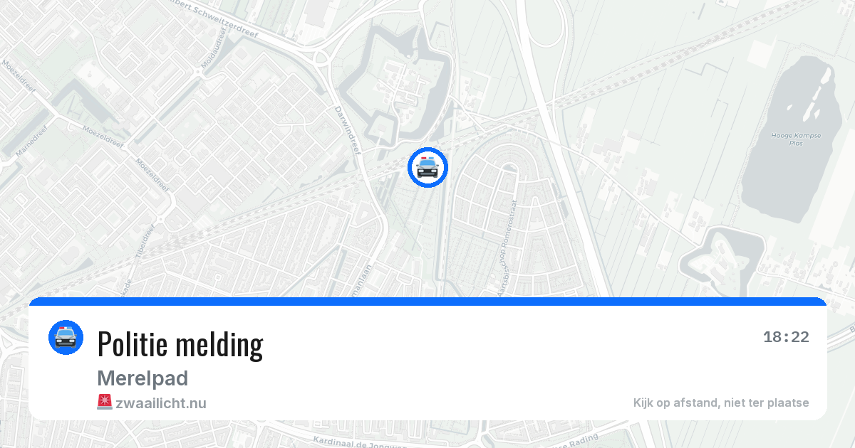 Politie melding — 18 jul 2026