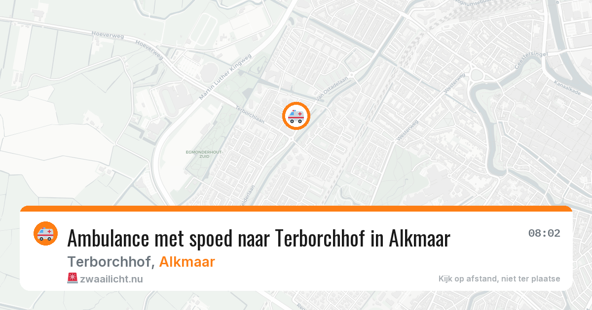 Ambulance met spoed naar Terborchhof in Alkmaar — 13 jul 2026