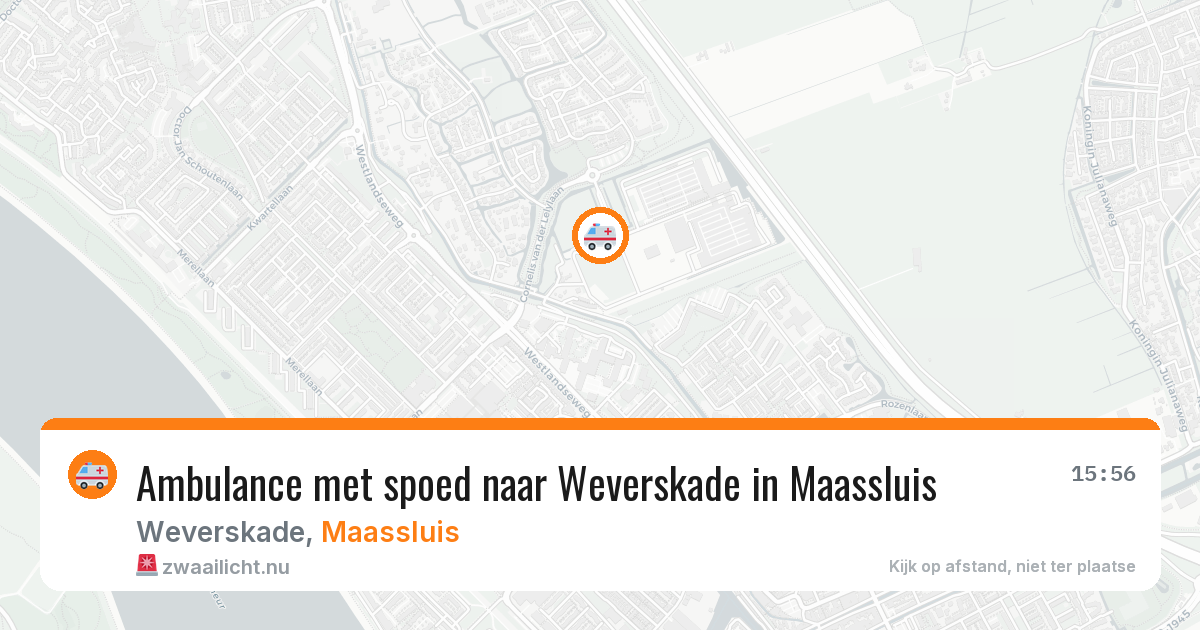 Ambulance met spoed naar Weverskade in Maassluis — 11 apr 2026