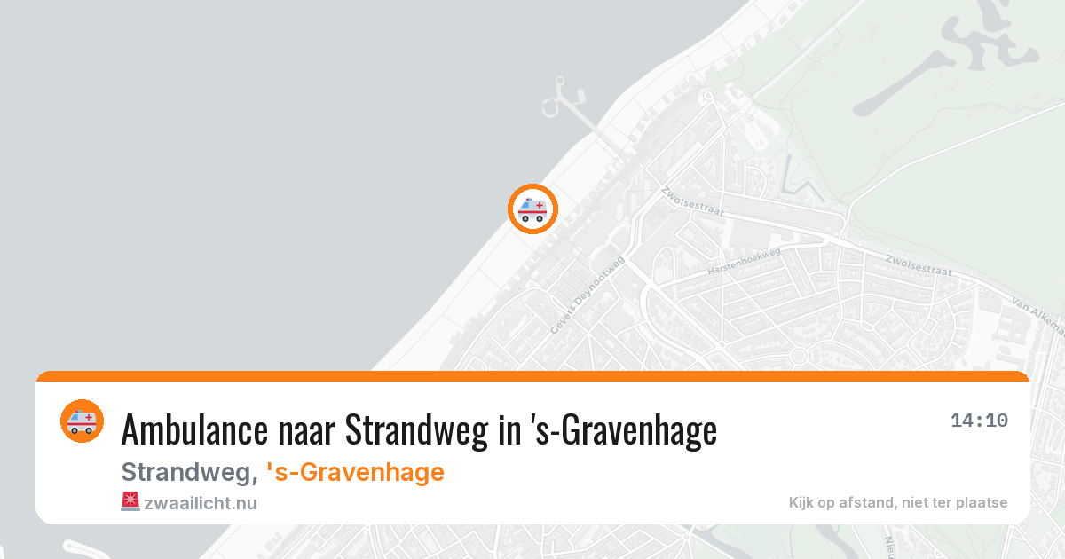 Ambulance naar Strandweg in 's-Gravenhage — 18 mrt 2026
