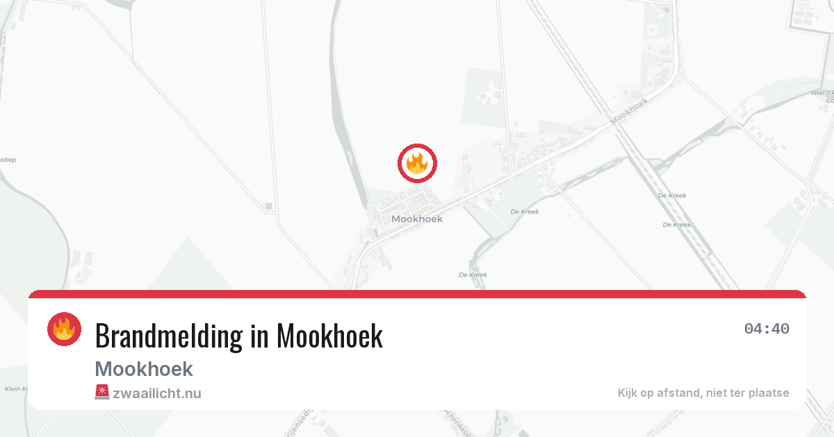 Brandmelding in Mookhoek — 17 mei 2026