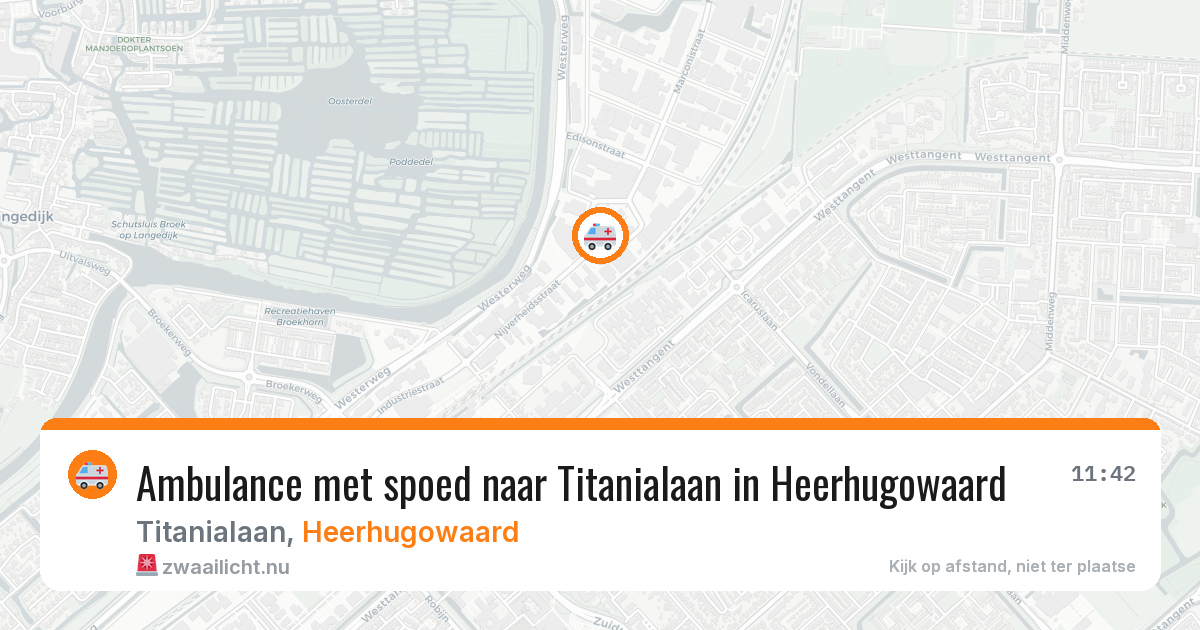 Ambulance met spoed naar Titanialaan in Heerhugowaard — 17 jul 2026