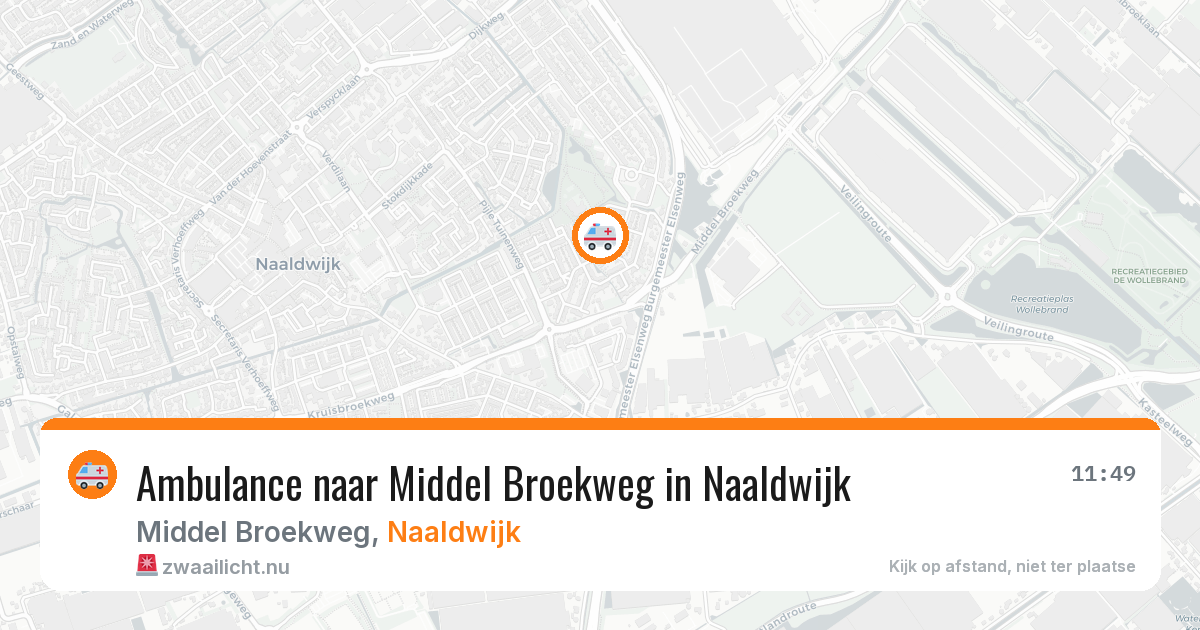 Ambulance naar Middel Broekweg in Naaldwijk — 19 jul 2026