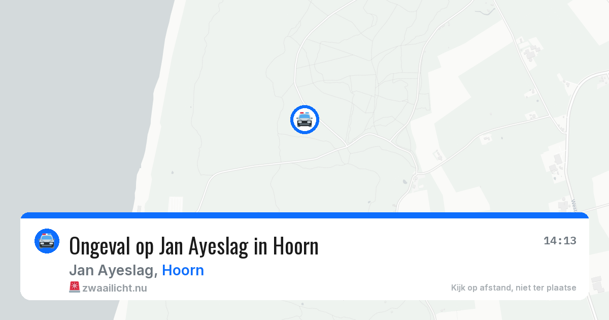 Ongeval op Jan Ayeslag in Hoorn — 16 jul 2026