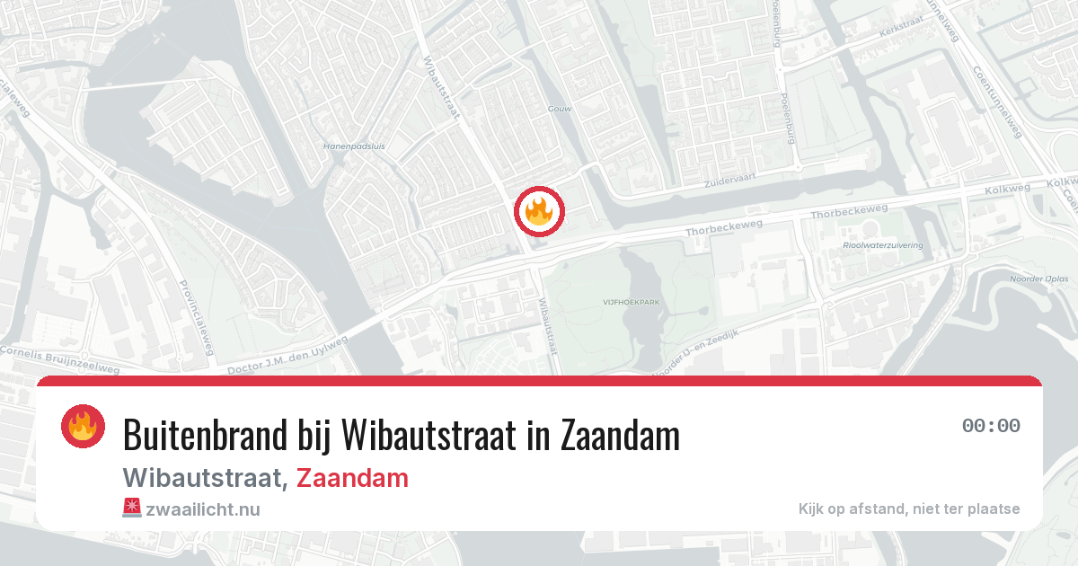 Buitenbrand bij Wibautstraat in Zaandam — 12 jul 2026