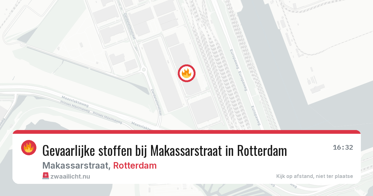 Gevaarlijke stoffen bij Makassarstraat in Rotterdam — 11 jul 2026