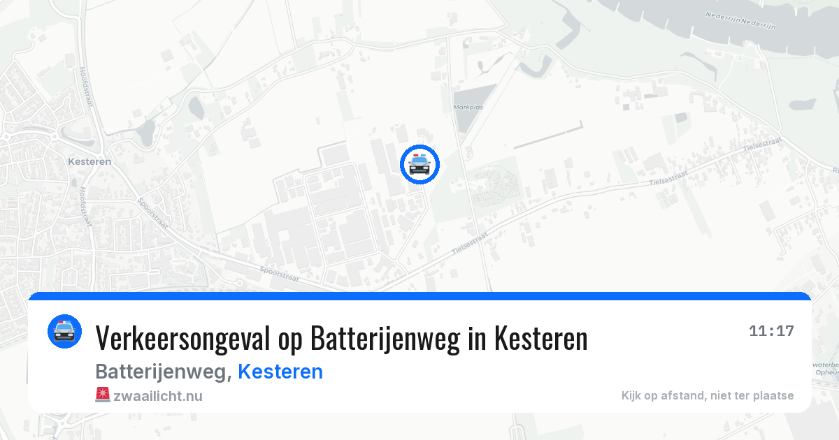 Verkeersongeval op Batterijenweg in Kesteren — 4 apr 2026