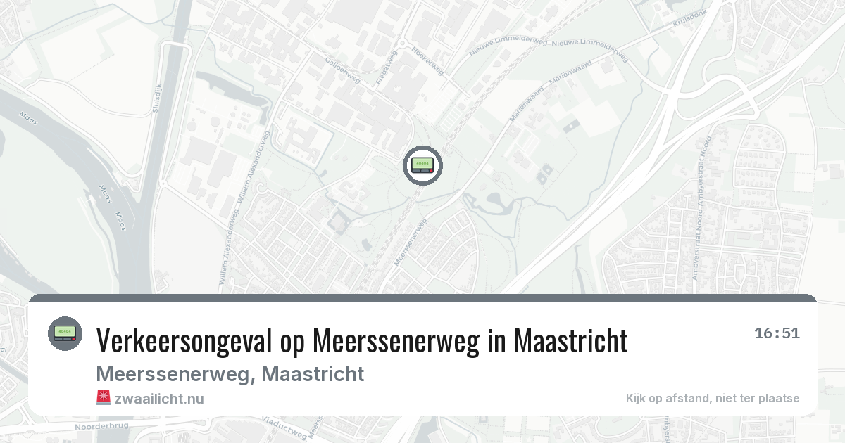 Verkeersongeval op Meerssenerweg in Maastricht — 23 jul 2026