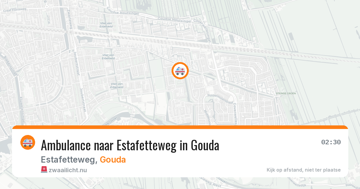 Ambulance naar Estafetteweg in Gouda — 18 mrt 2026