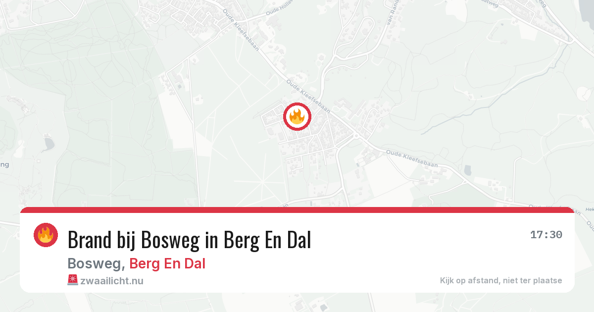 Brand bij Bosweg in Berg En Dal — 6 feb 2026