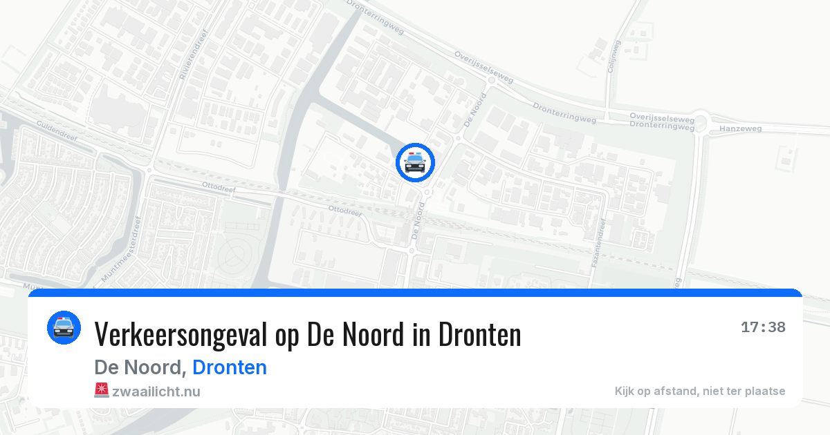 Verkeersongeval op De Noord in Dronten — 20 jul 2026
