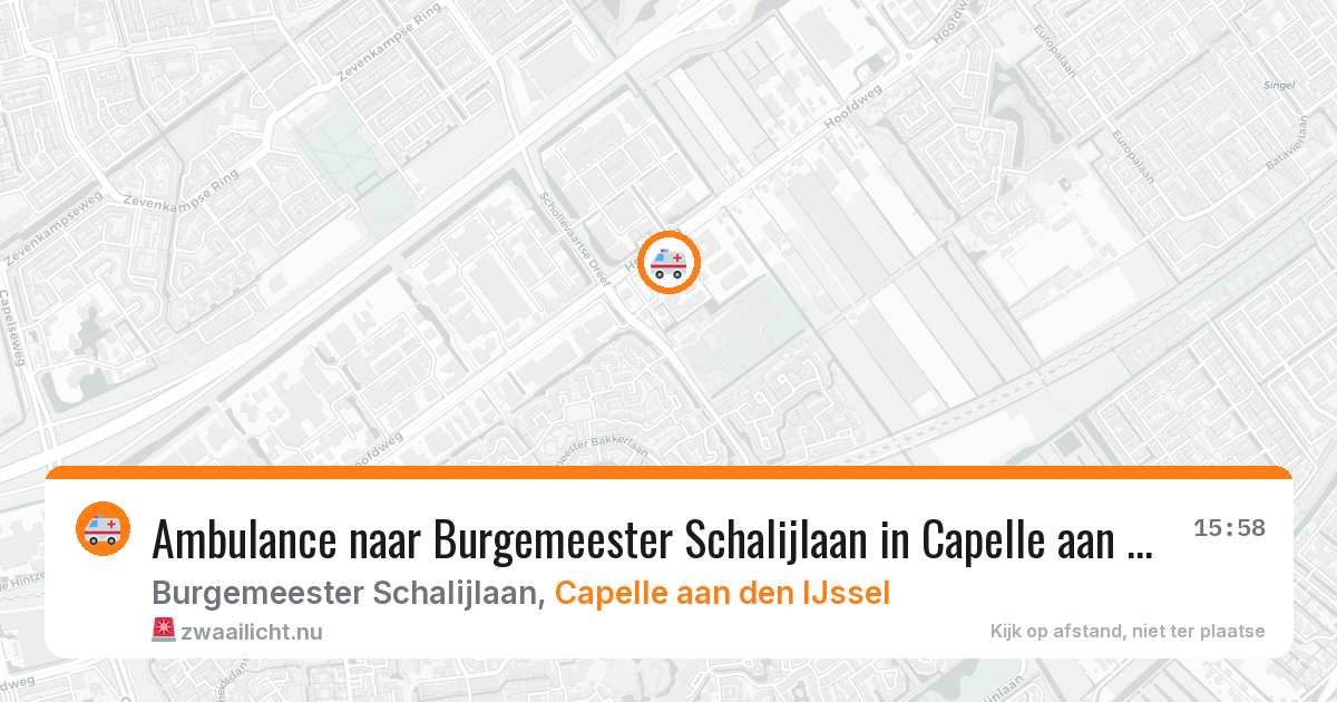 Ambulance naar Burgemeester Schalijlaan in Capelle aan den IJssel — 26 mei 2026