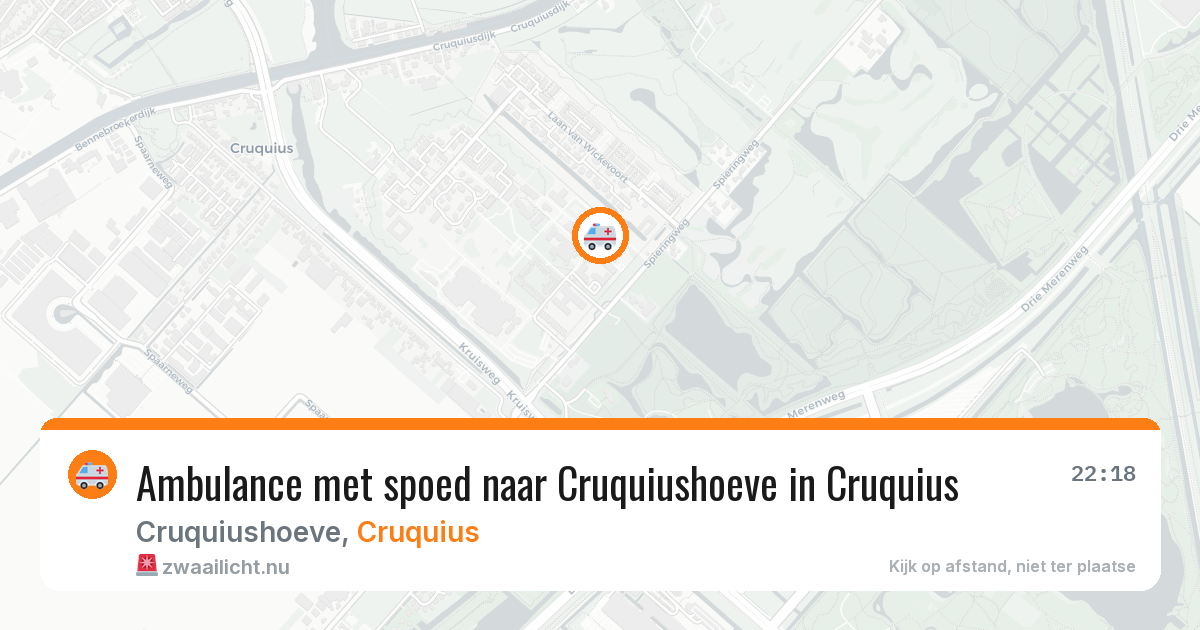 Ambulance met spoed naar Cruquiushoeve in Cruquius — 22 jan 2026