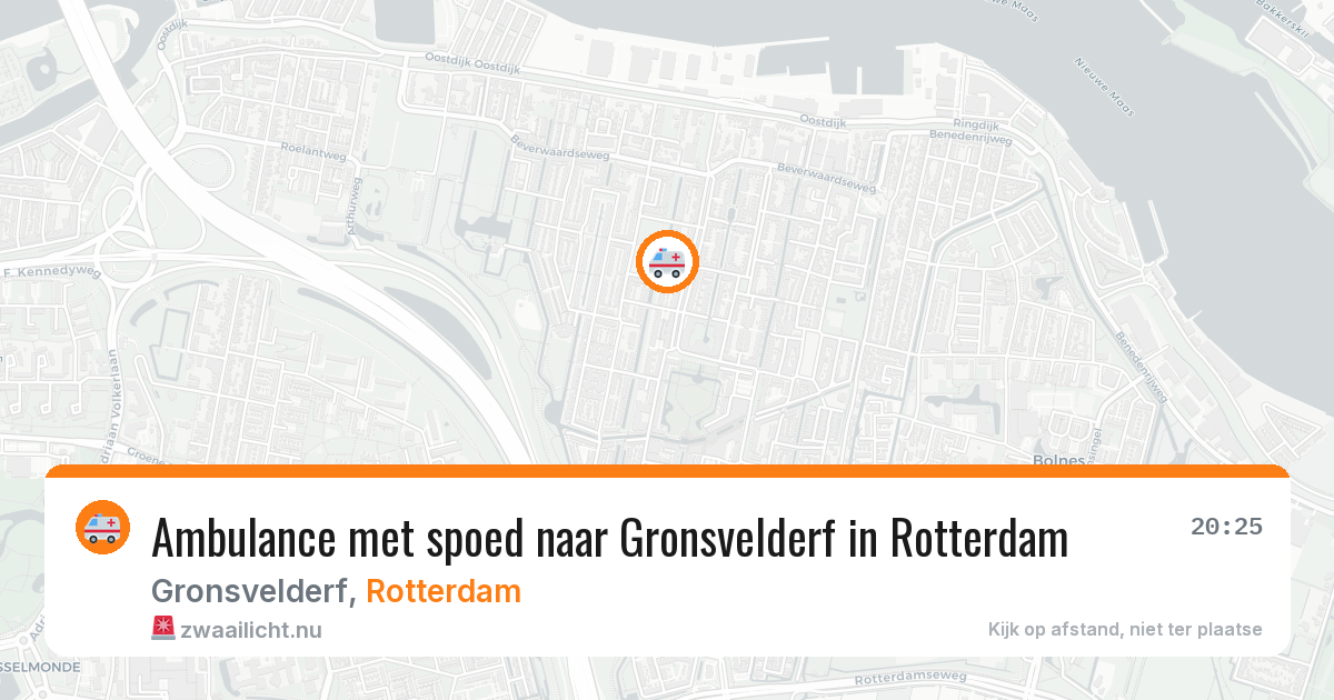 Ambulance met spoed naar Gronsvelderf in Rotterdam — 23 jul 2026