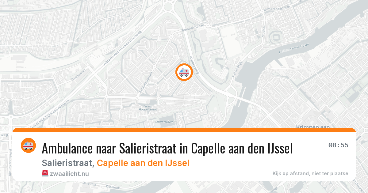 Ambulance naar Salieristraat in Capelle aan den IJssel — 1 jun 2026