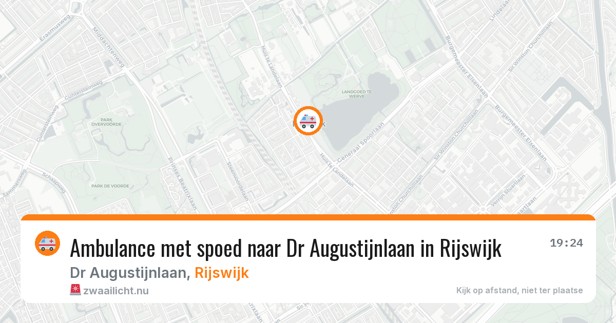 Ambulance met spoed naar Dr Augustijnlaan in Rijswijk — 29 mei 2026