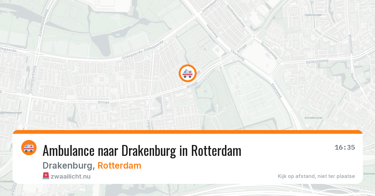 Ambulance naar Drakenburg in Rotterdam — 26 mei 2026